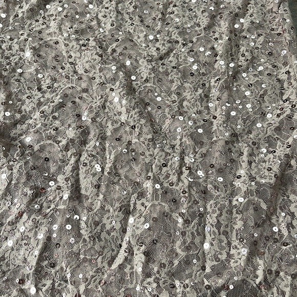 Moda International Rose Gold Lacy Sequin Top - Picture 6 of 12